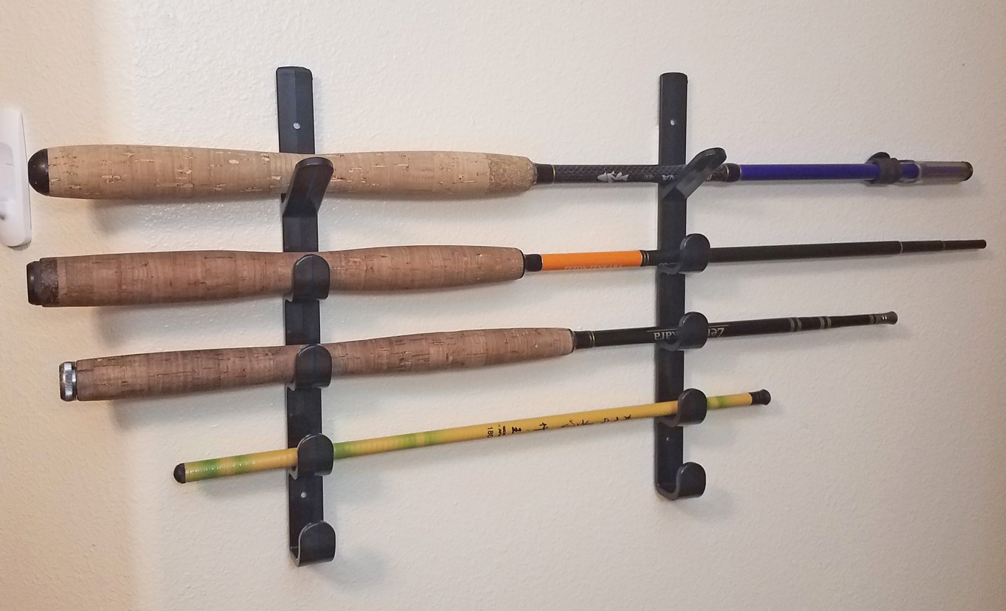 Cheap (5) Tenkara Rod Wall Hanger Tenkara Addict